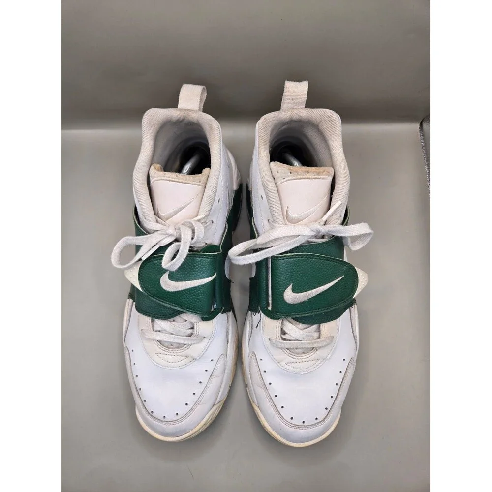 Nike Air Veer 2014 Shoes Men's 12 White Green Running Athletic Workout Sneakers